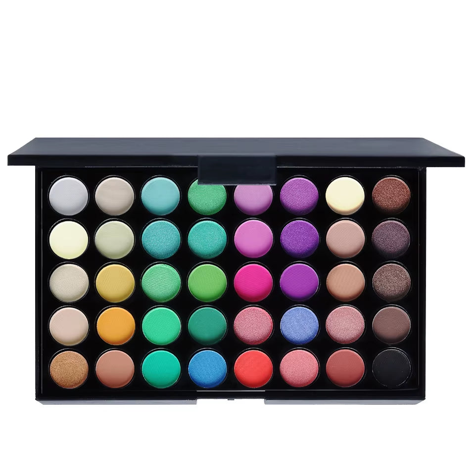 40 Colors Eyeshadow Palette Long Lasting Easy Makeup Brown Eyeshadow Palette, Pink Eyeshadow Palette