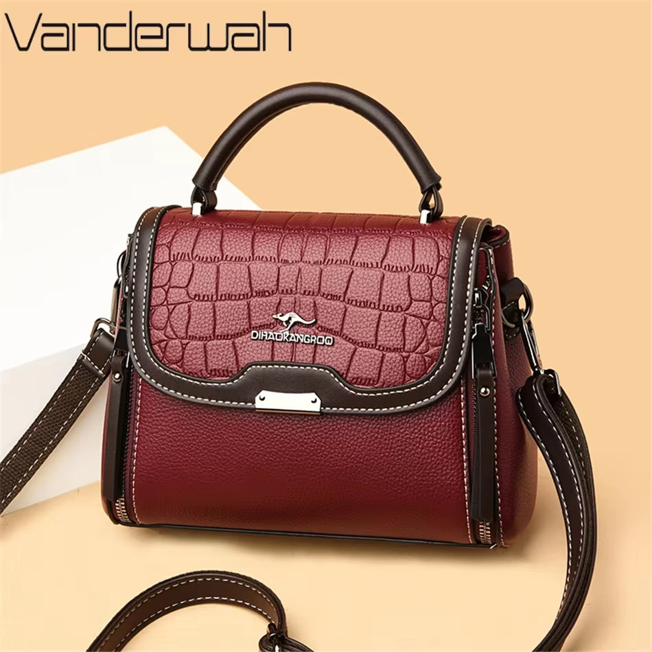 Genuine Brand Leather Sac Luxury Handbags Women Bags Designer Shoulder Crossbody Hand Bags for Women 2024 Purses and Handbags