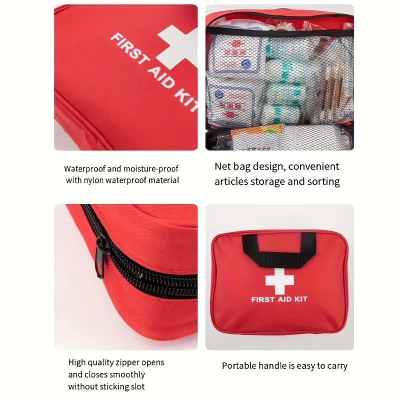 184-Piece First Aid Kit, Suitable for Outdoor Hunting, Hiking, Camping and Other Multi-Functional Outdoor First Aid Kits