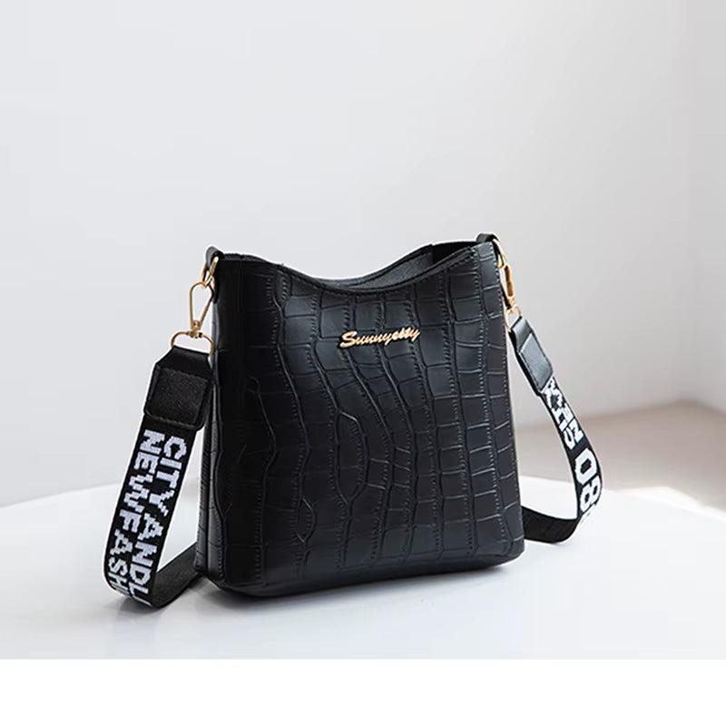 Women Messenger Bags Crocodile Pu Leather Female Crossbody Shoulder Hand Bags for Women 2022 High Quality Ladies Handbags