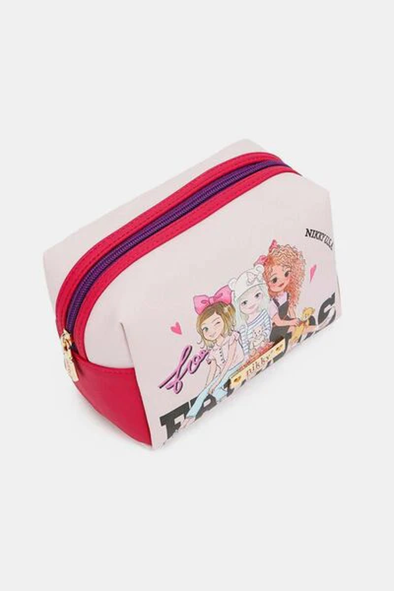 Nicole Lee USA Printed Extra Large Cosmetic Pouch