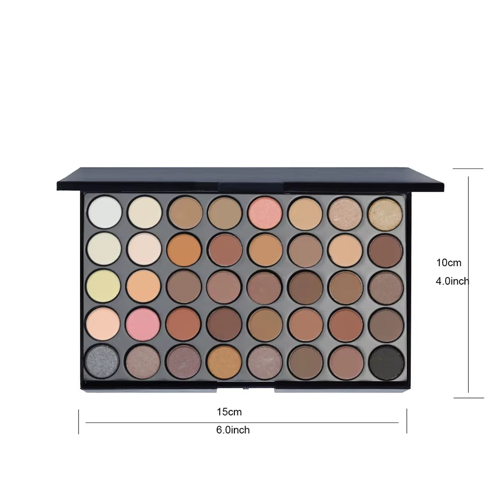 40 Colors Eyeshadow Palette Long Lasting Easy Makeup Brown Eyeshadow Palette, Pink Eyeshadow Palette