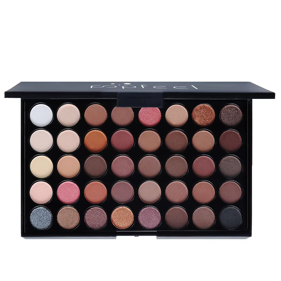 40 Colors Eyeshadow Palette Long Lasting Easy Makeup Brown Eyeshadow Palette, Pink Eyeshadow Palette