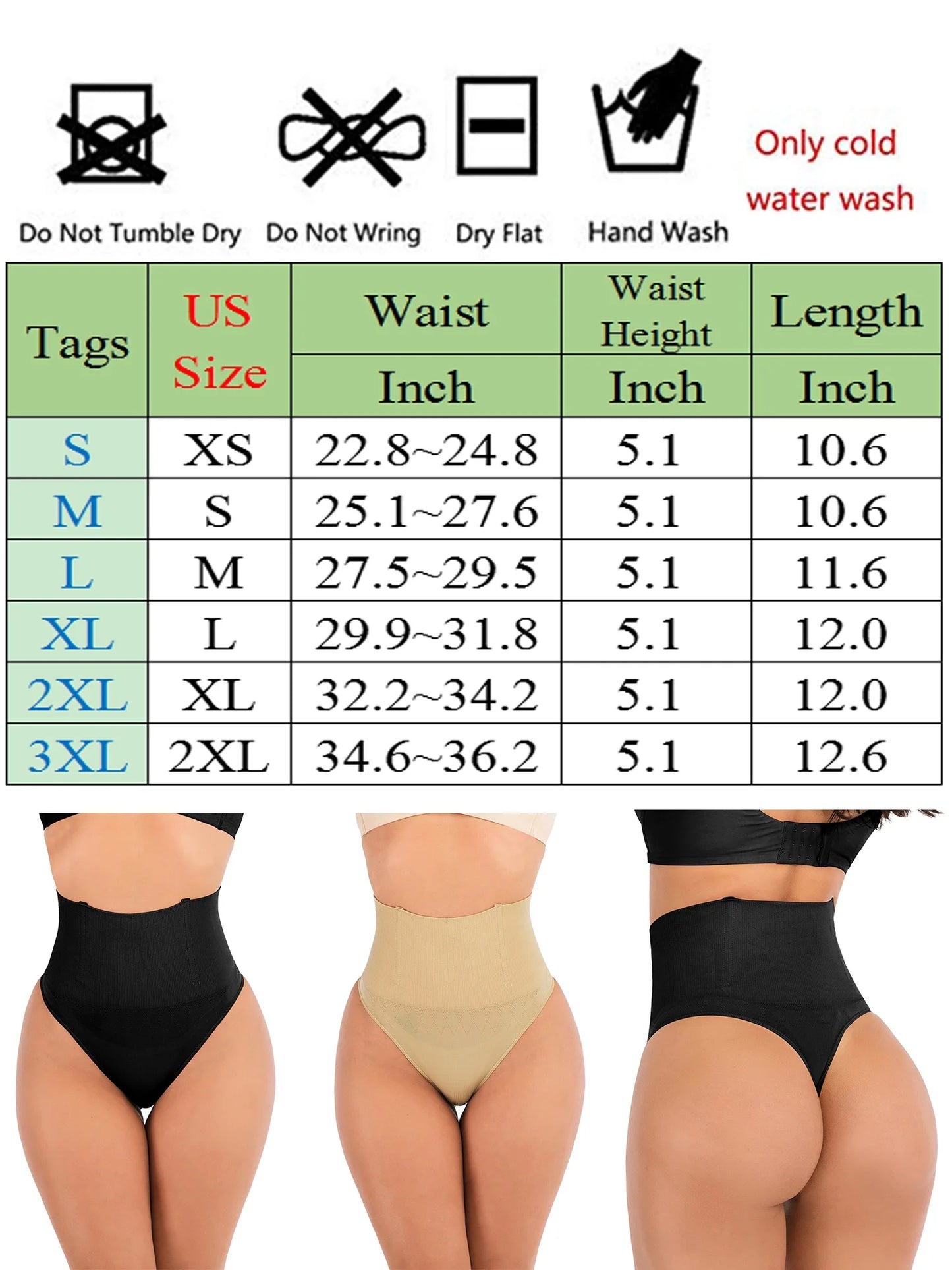 Women'S Butt Lifter Shapewear Tummy Control Thong Tight Butt Lifting Panties Waist Trainer Body Shaper Underwear for Women Thong Shapewear