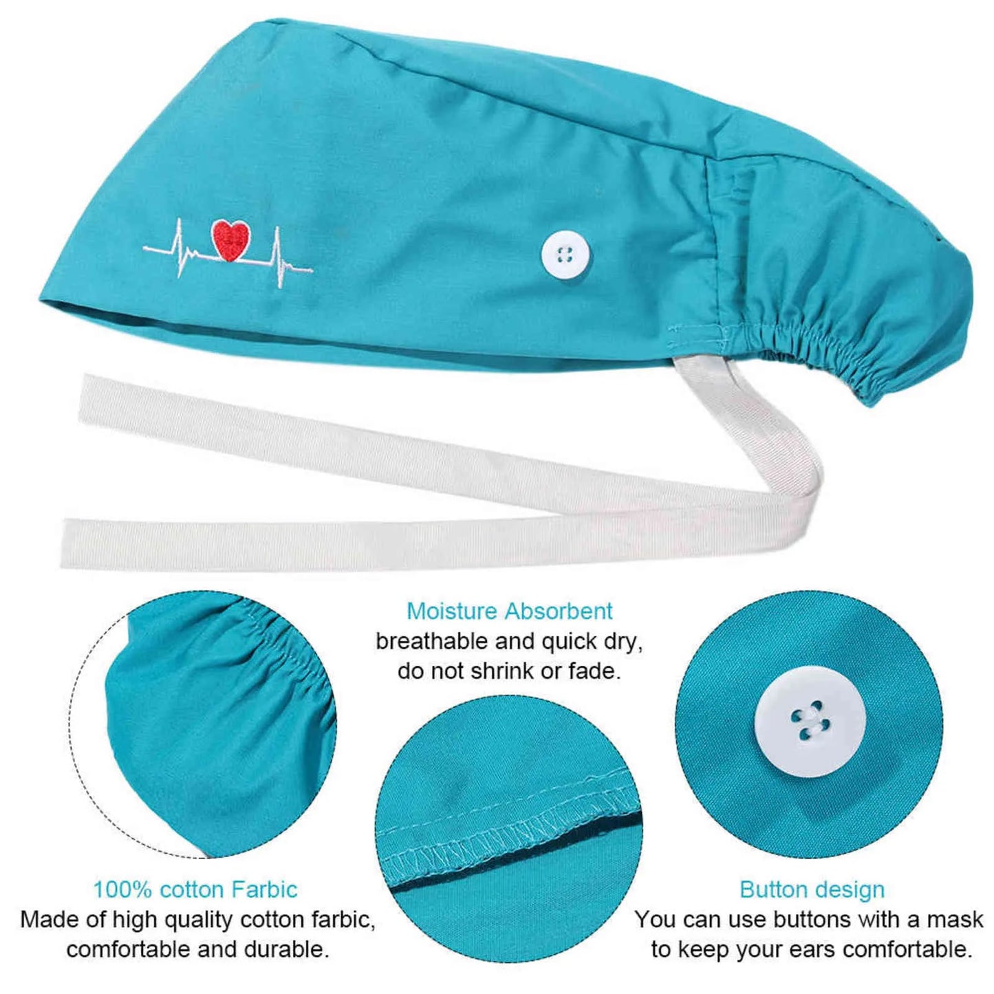 Nursing Cap w/Ponytail holder